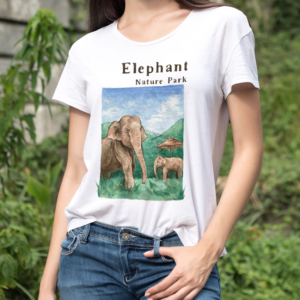 T-Shirt Elephant Family