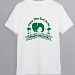 T-Shirt Elephant - Premium White